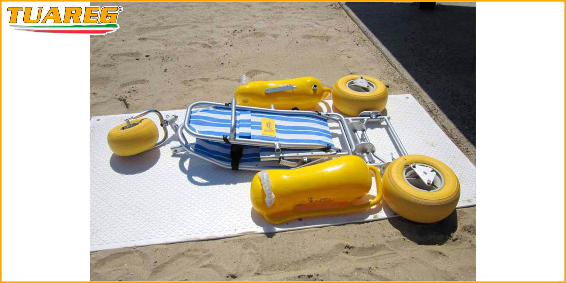 Silla Flotante de Playa para Discapacitados - Tuareg Access - Producto/Accesorio de Accesibilidad a la Playa