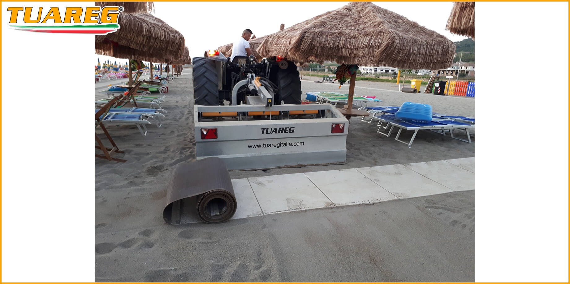 Alfombra/Pasarela de Playa Enrollable - Tuareg Access - Producto/Accesorio de Accesibilidad a la Playa