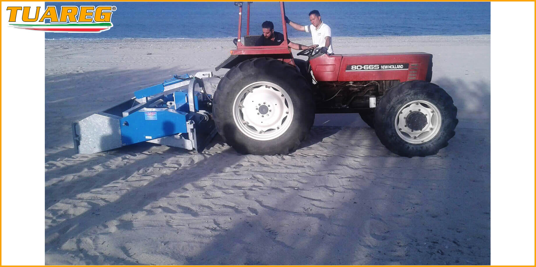 Tuareg EvoMax - Máquina de Limpieza de Playas - Llevado por un Tractor