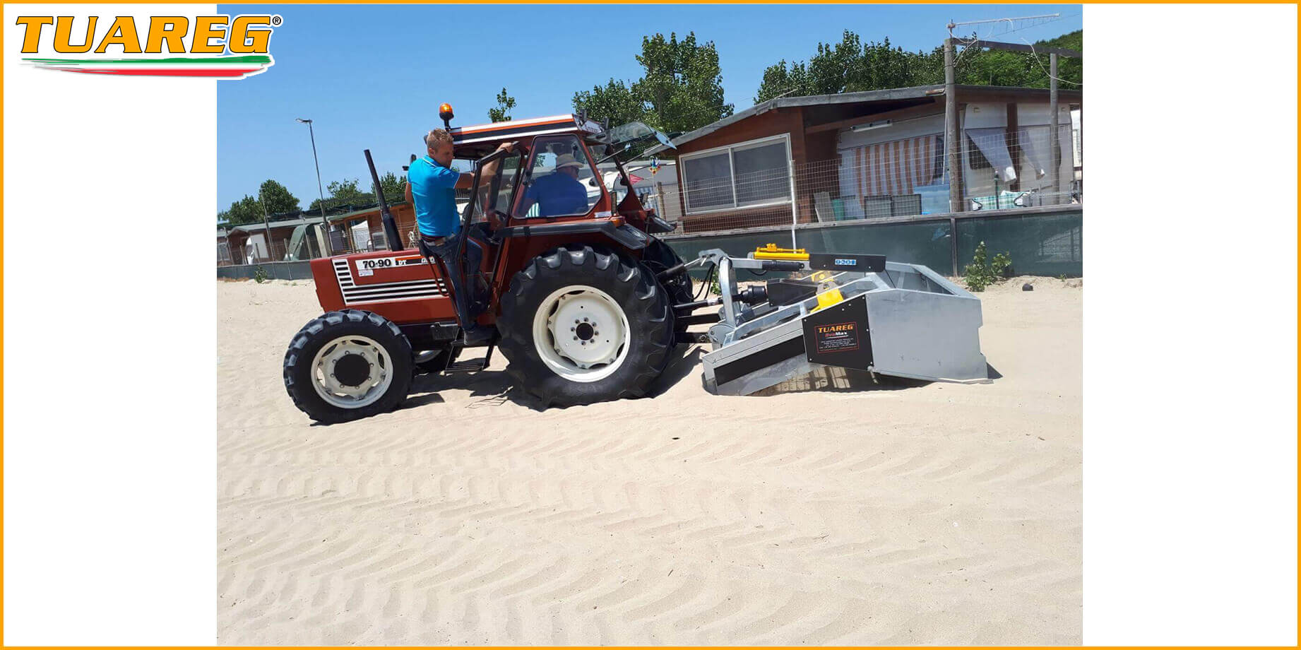 Tuareg EvoMax - Máquina de Limpieza de Playas - Llevado por un Tractor