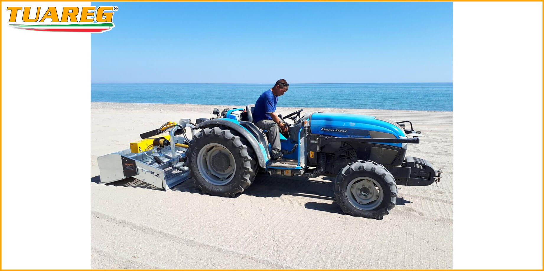 Tuareg EvoPlus - Máquina de Limpieza de Playas - Llevado por un Tractor