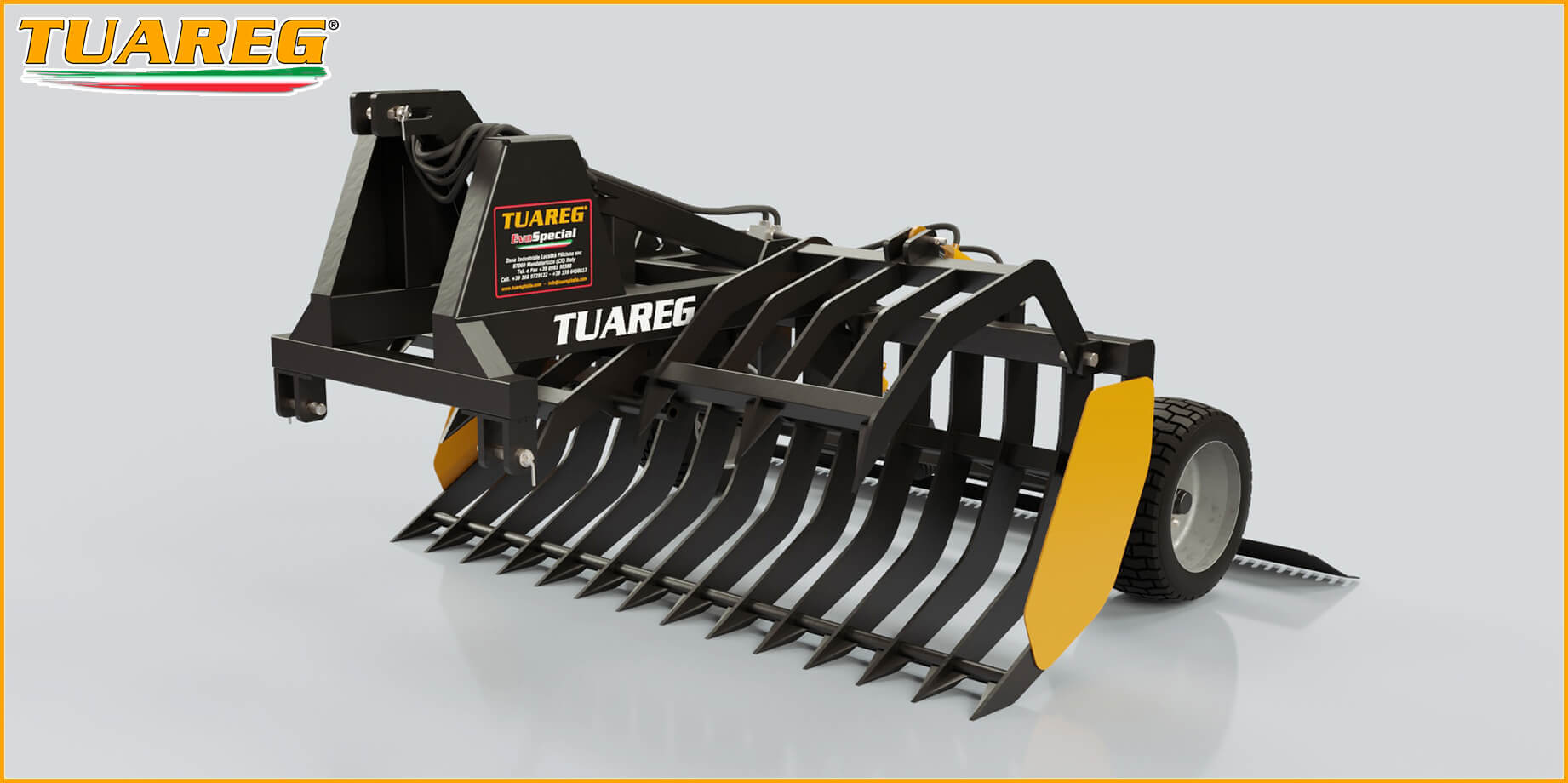 Tuareg EvoSpecial - Beach Cleaning Machine - Attached to a Tractor
